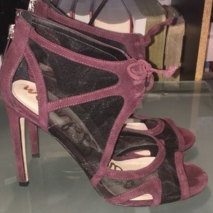 Sam Edelman Pompei Burgundy Sandal 8.5M