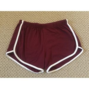 Maroon shorts
