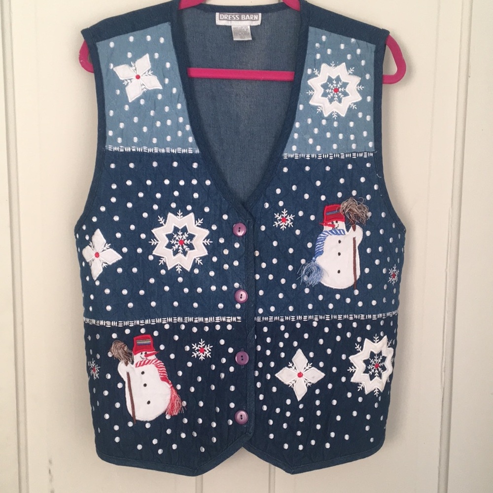 🎄☃️ Christmas Quilted vest