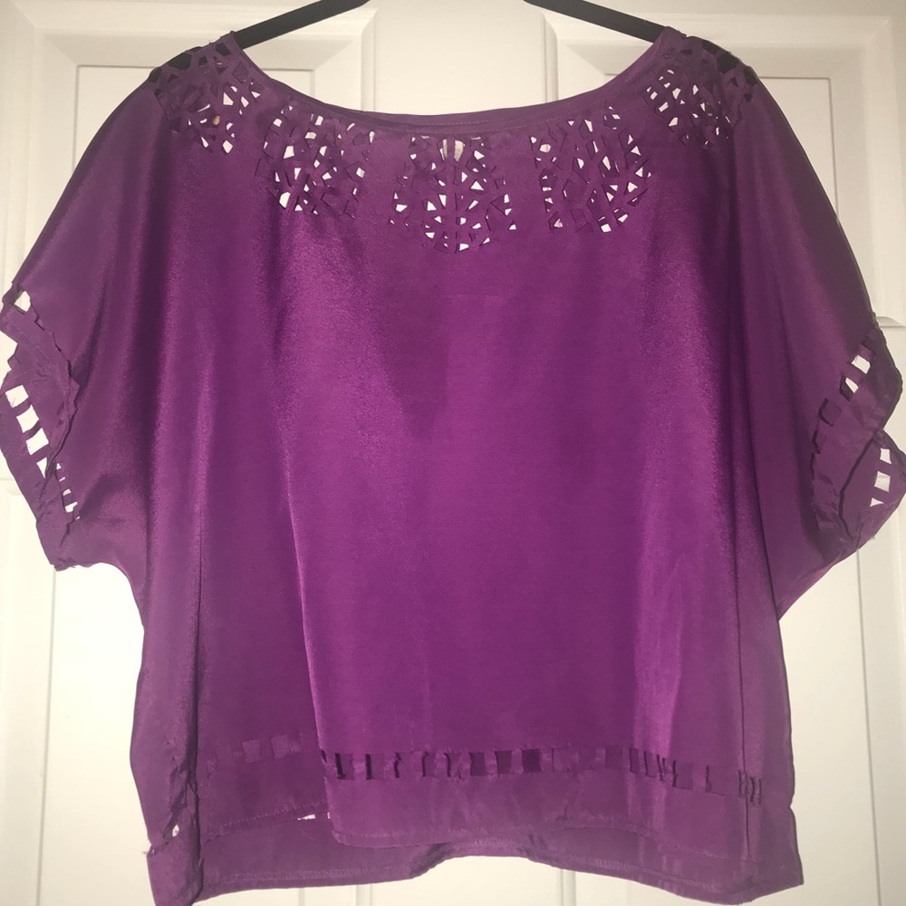 Purple Flowy Shirt