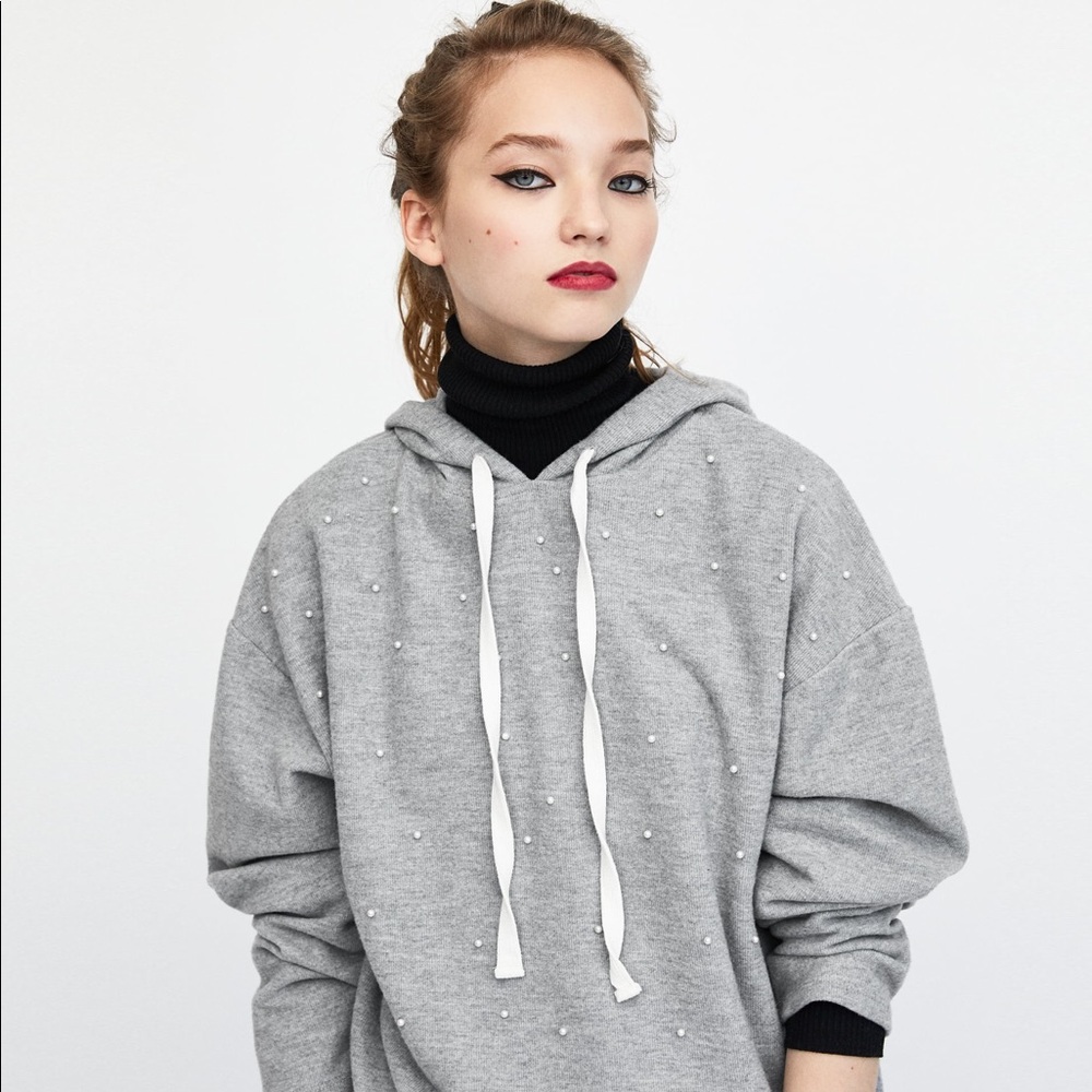 Zara Pearl Sweater Top