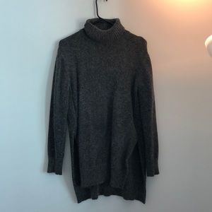GREY bunny hair blend sweater tunic
