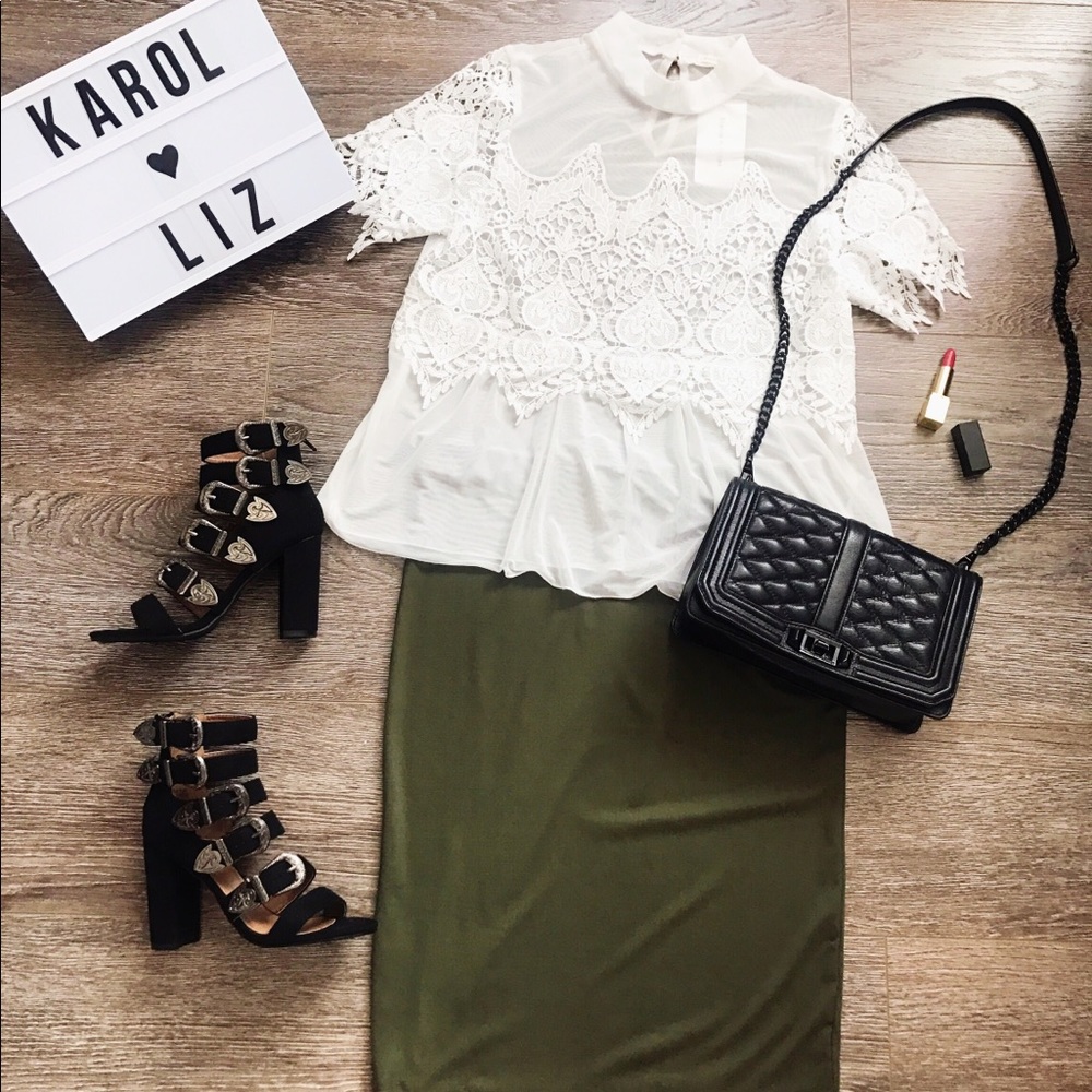 Olive skirt