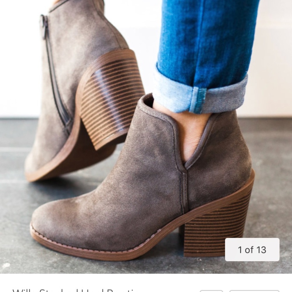 Soda “Willa” Stacked Booties