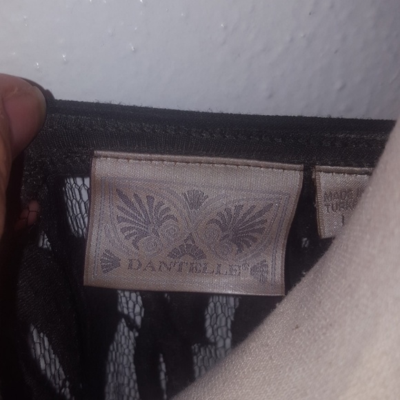 Dantelle Charcoal 3/4 sleeve top size L. - Picture 6 of 6