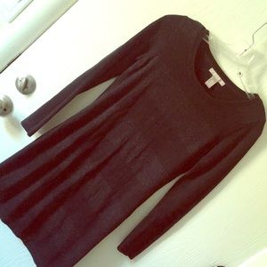 Shimmer striped sweater dress