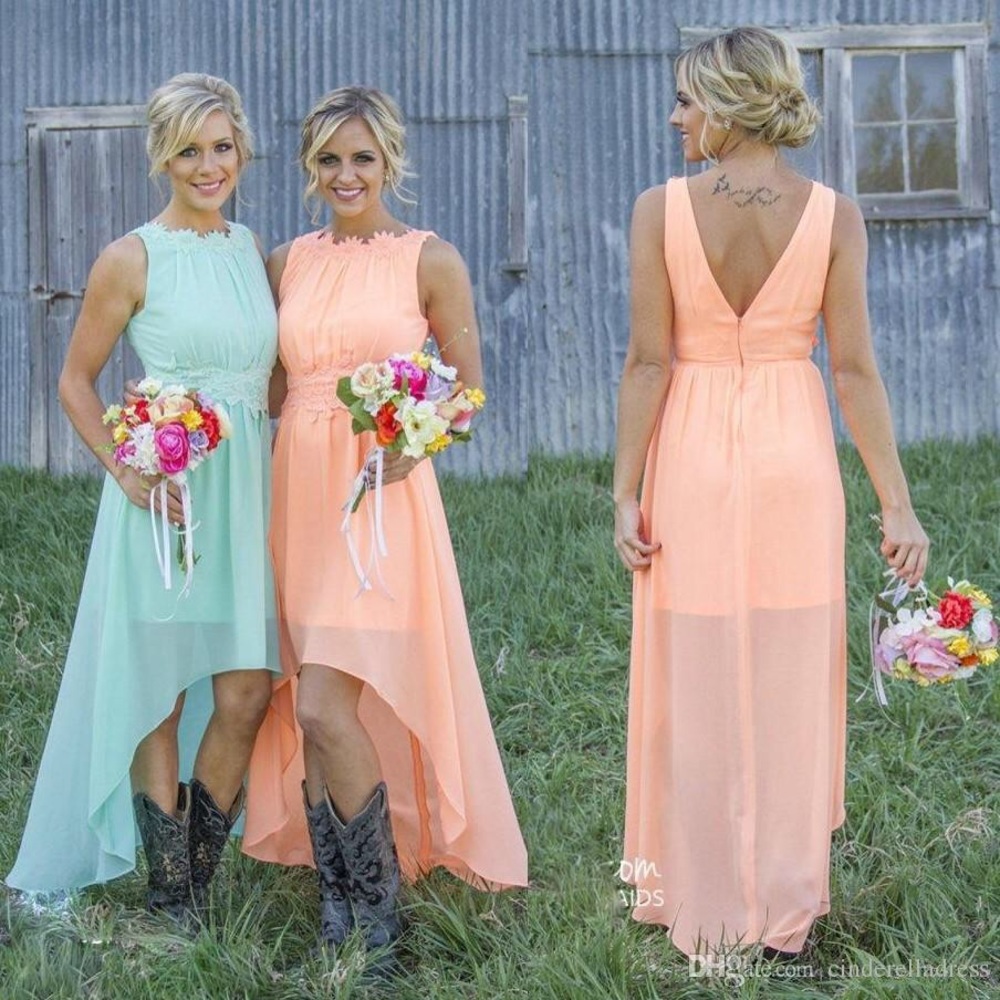Coral Bridesmaid Dress
