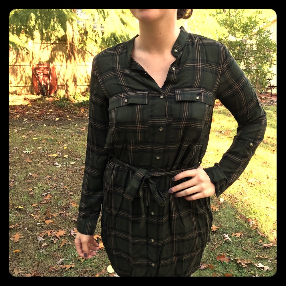 H&M plaid dress