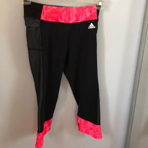 ADIDAS work out pants black and pink size small
