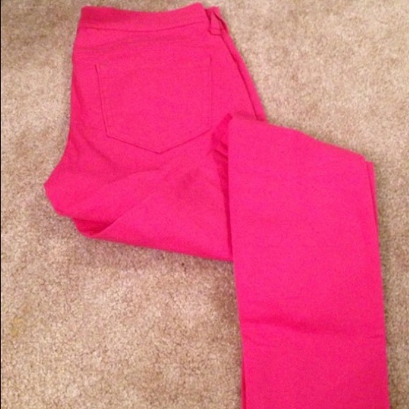Old Navy Denim - Old Navy HOT Pink Rockstar Skinny Jeans 18