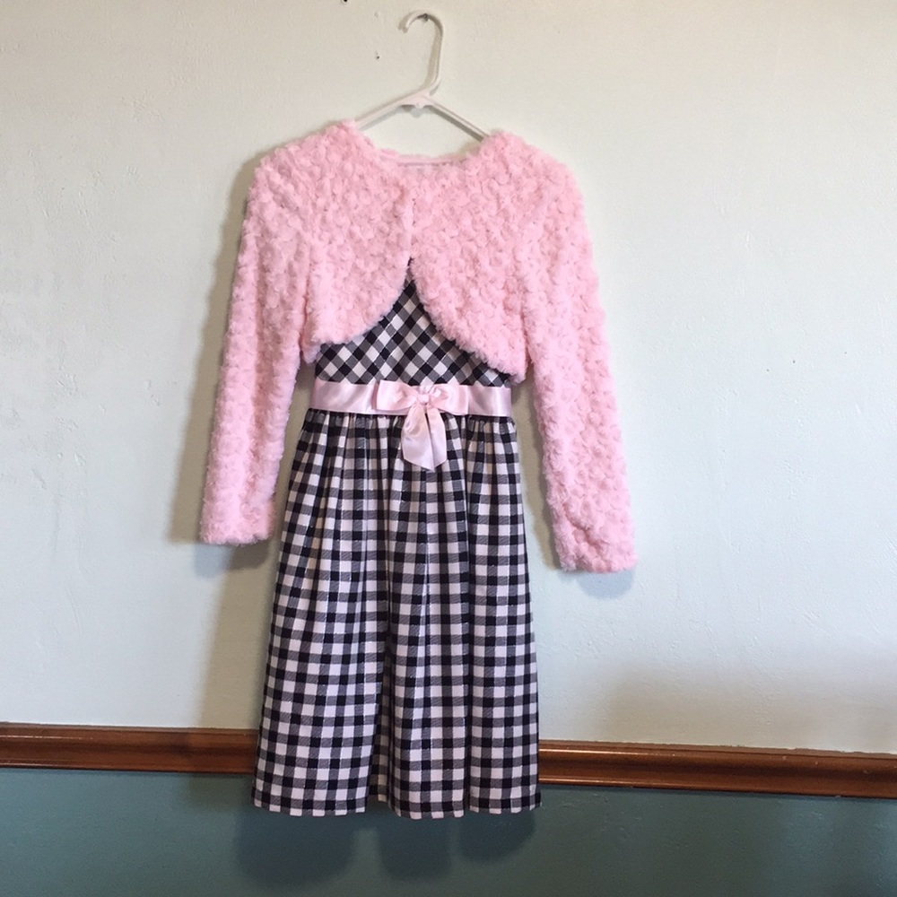 Pink checkered dress