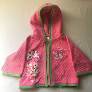 Hanna Andersson Pink Zip-up Hoodie