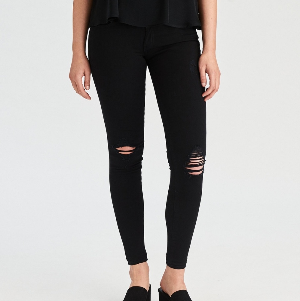 American eagle black jeggings