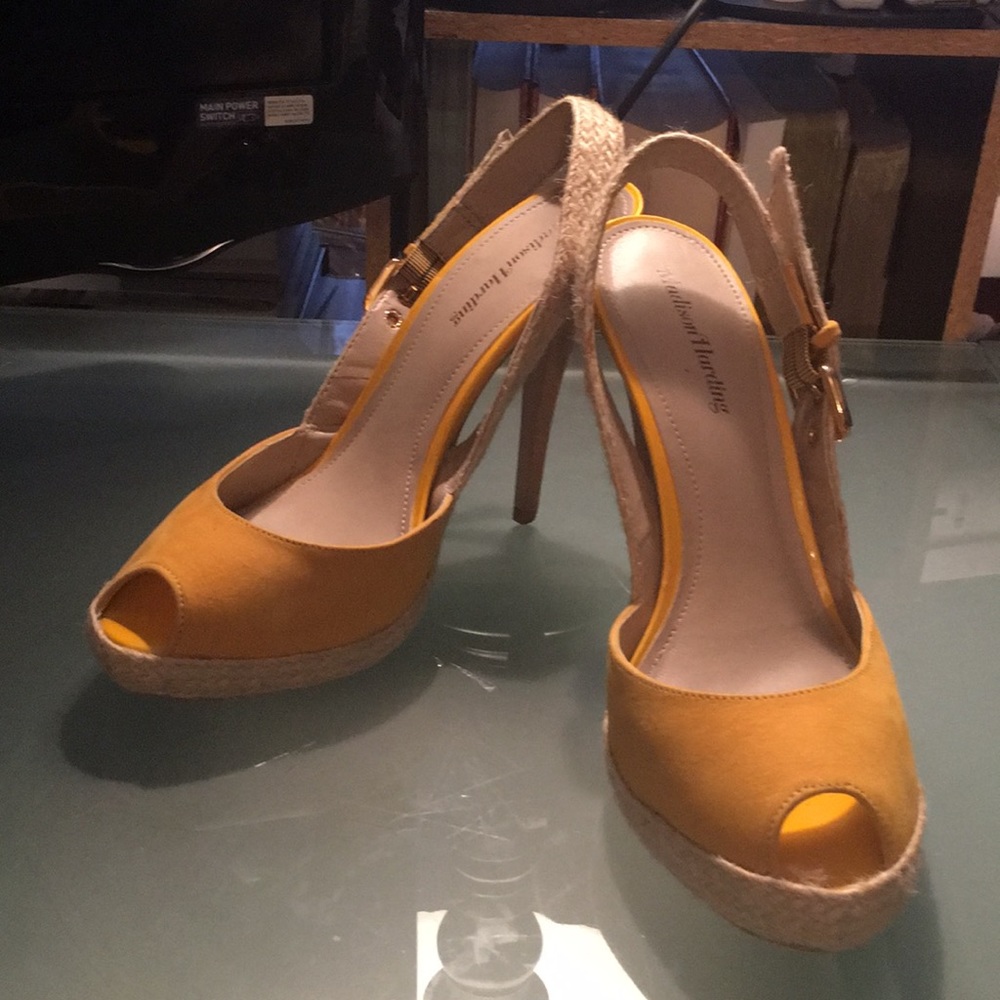 Yellow Platform Sandal