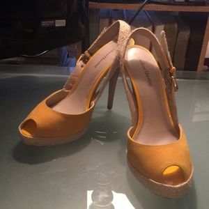 Yellow Platform Sandal