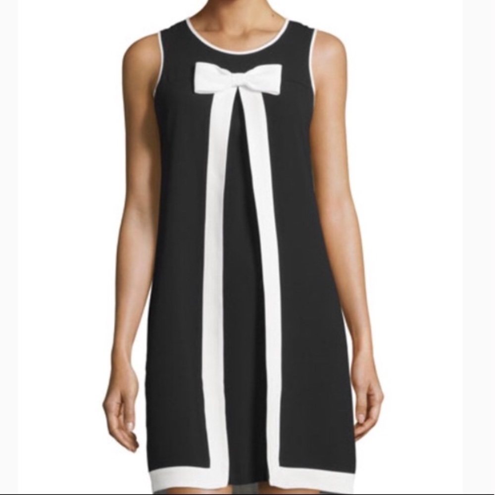 Black and white CeCe bow dress