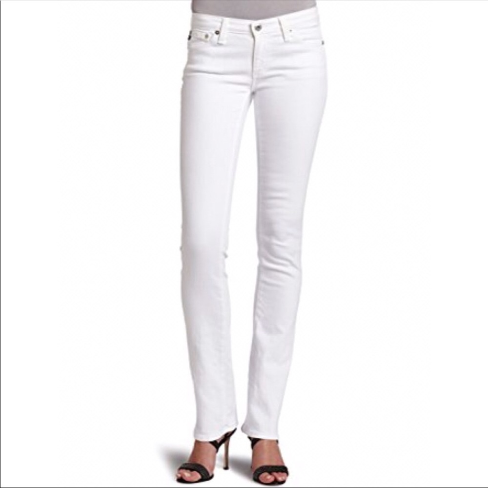AG “Ballad” slim bootcut white jeans size 25 R