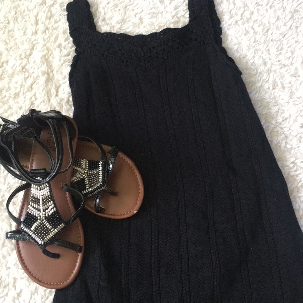 Girls GapKids black knit dress