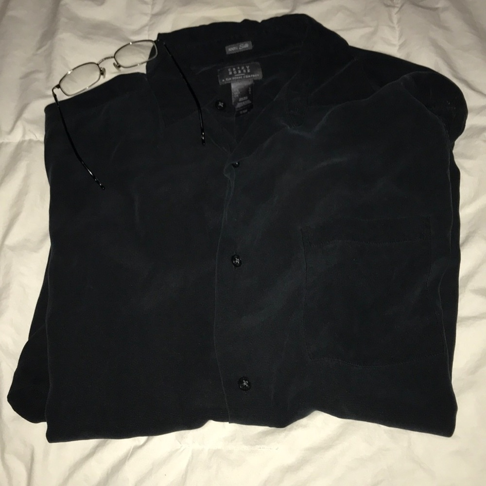 Crazy Horse 100% silk short sleeved casual shirt.