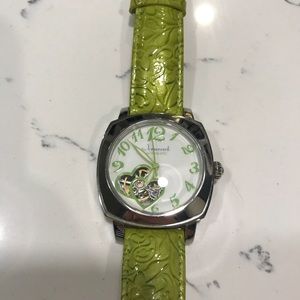 Green heart Jeanneret Automatic Watch
