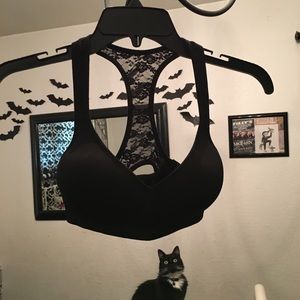 Black sports bra by PINK