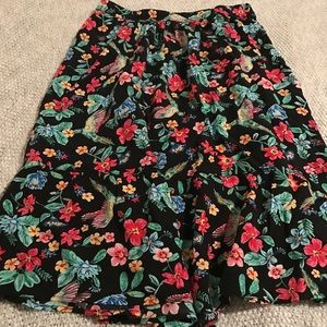 Floral midi skirt
