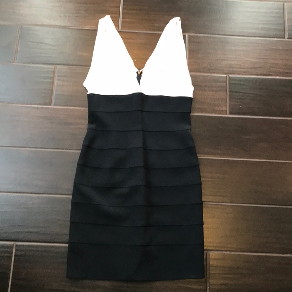 Short Black and Light Pink Dress