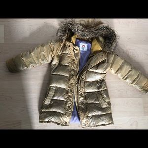 Gold Winter Parka / coat