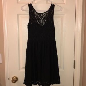 Black lace dress