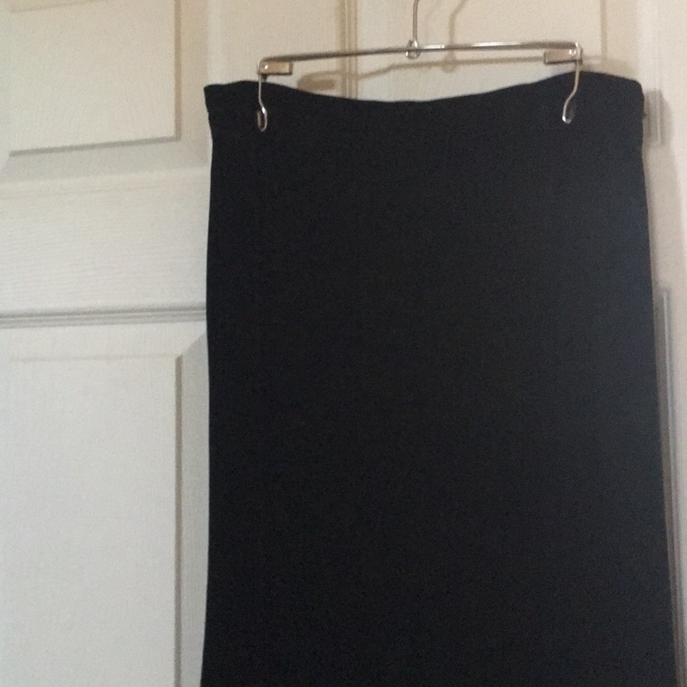 Black velvet skirt
