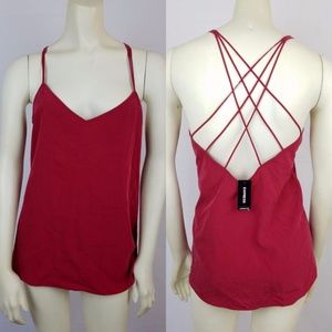 Express Womens Cami Camisole Top Criss Cross