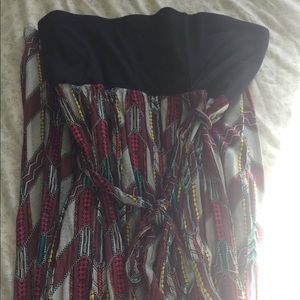 Worn once. Maxi dress print. Size L