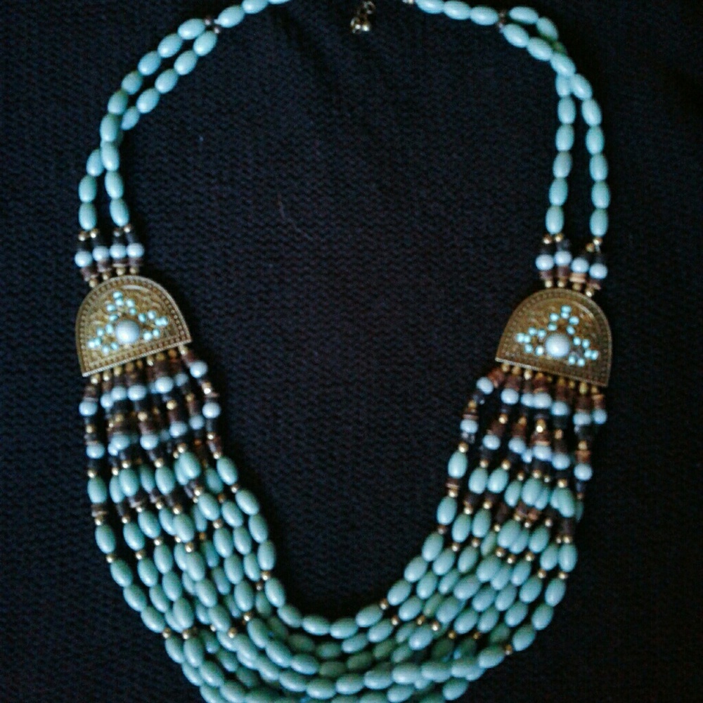 Turquoise statement necklace
