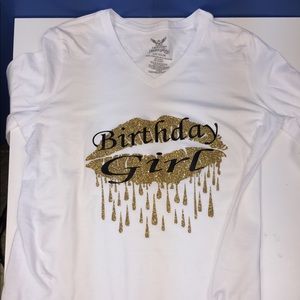 Custom birthday girl long sleeve shirt