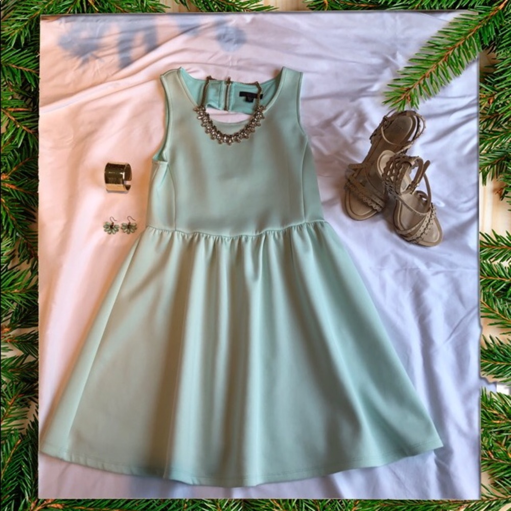 Mint green dress