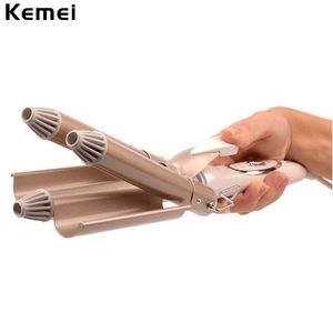 Kemei Three Barrel Hair Curler