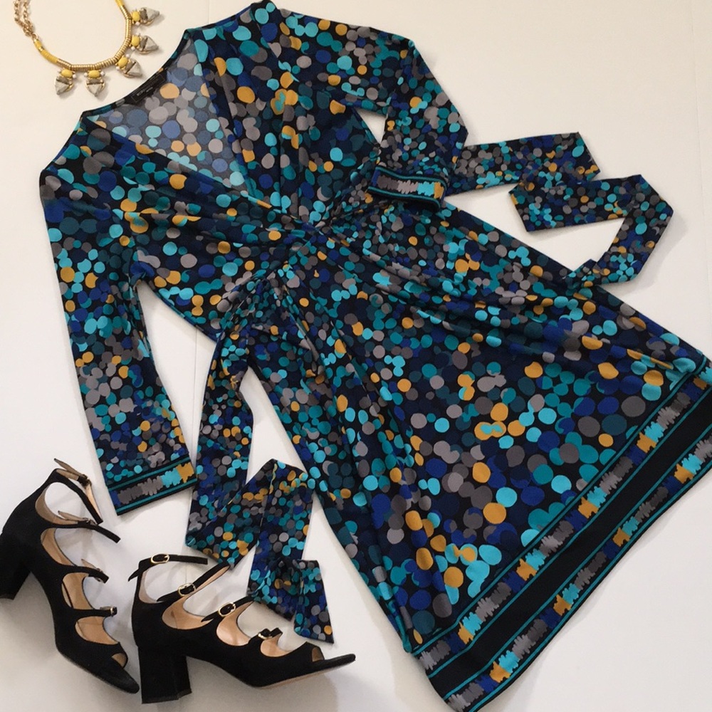 BCBG Faux Wrap Dress XSP