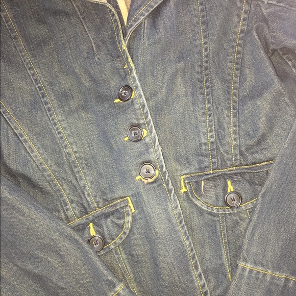 Limited Denim Jean Blazer Medium - Picture 2 of 5