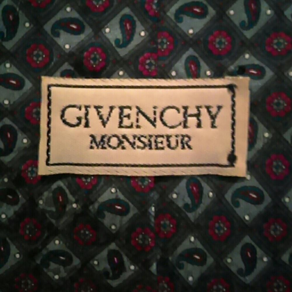 Auth Givenchy Monsieur Luxury Designer Silk Tie