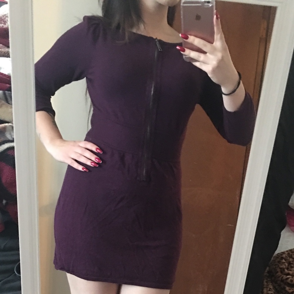 Dark purple dress