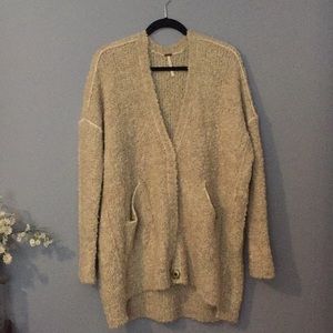 Free People boucle cardigan