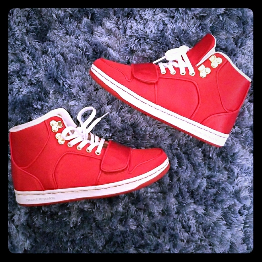 Red Satin Creative Recreation Shoes