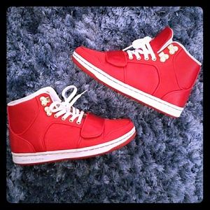 Red Satin Creative Recreation Shoes
