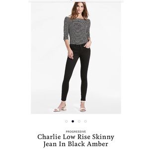Lucky Brand Charlie Skinny Black Jeans - Size 26