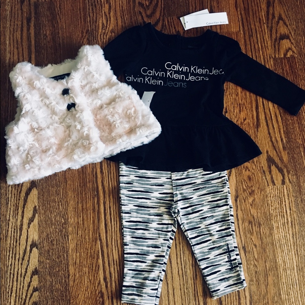 Newborn-3/6 month CALVIN KLEIN BABY SET