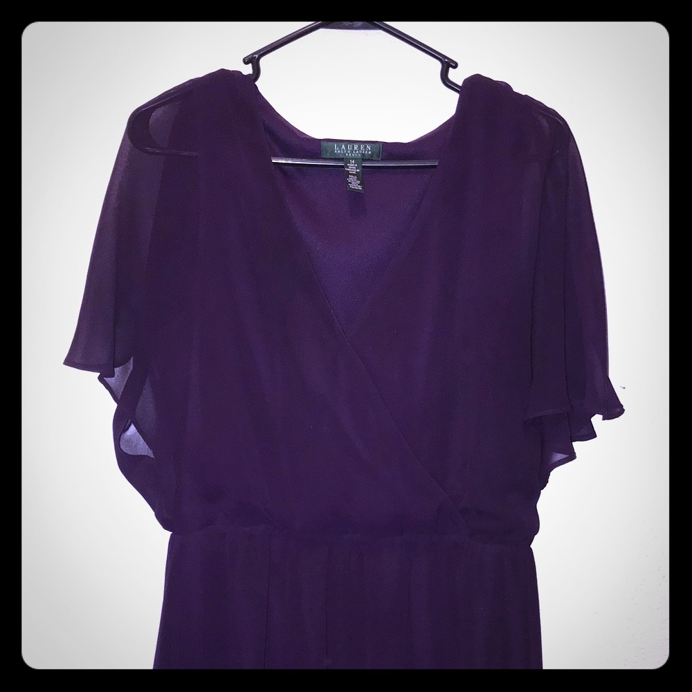 Plum colored Ralph Lauren dress 👗