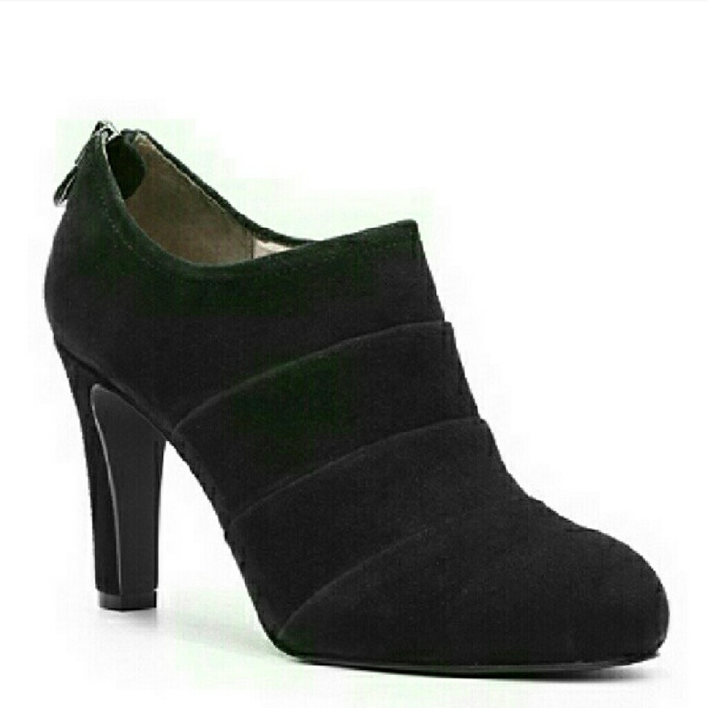 Tahari suede bootie