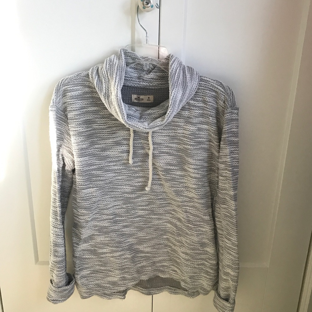 Medium Grey Cowled Hollister Sweater