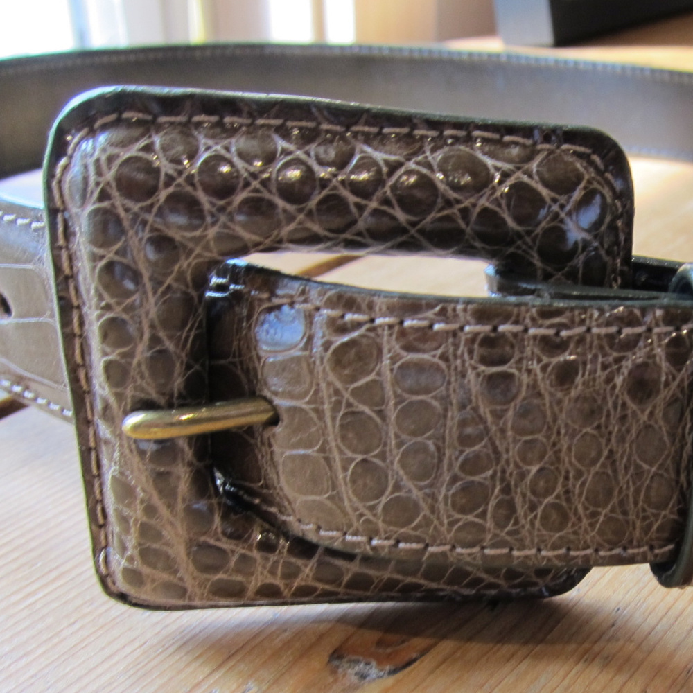 Kleinberg Sherrill Vintage American Alligator Belt