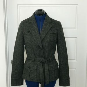 Banana Republic Green Belted Blazer Sz 6